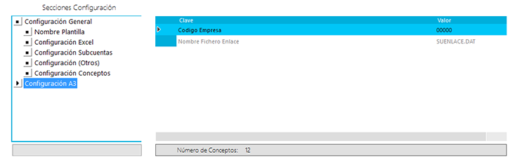 Configuración A3