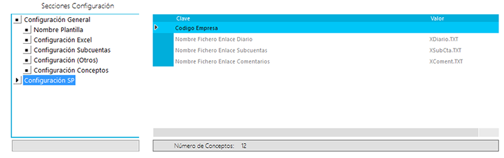 Configuración SP